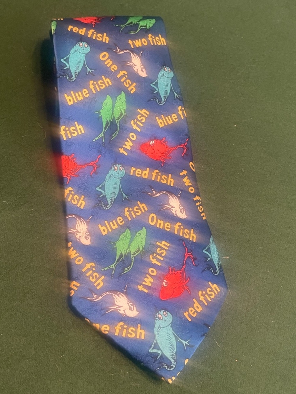 Vintage One Fish Two Fish Dr. Seuss Necktie